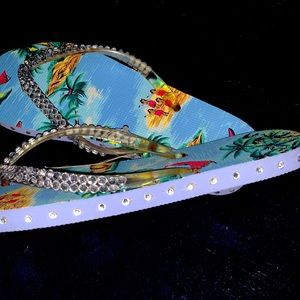 Sparkle Bling Flip Flops
